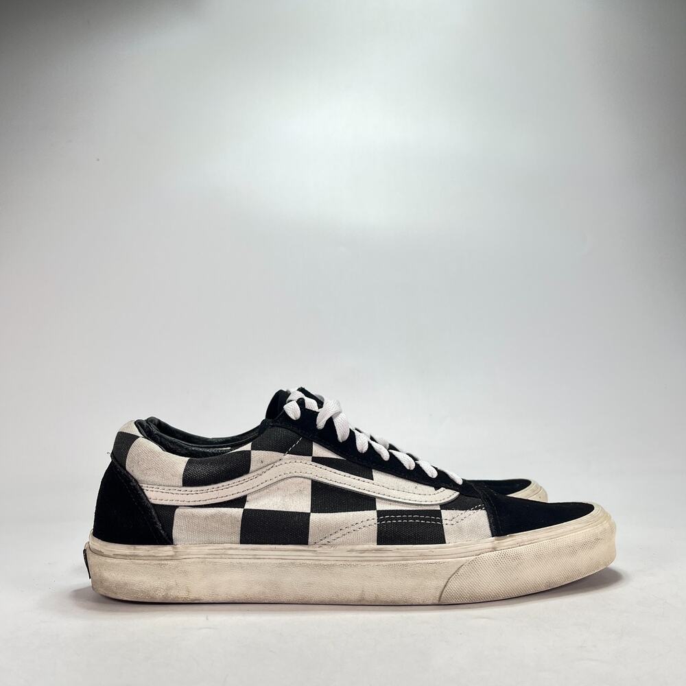 Vans Old Skool Oversize Checkerboard Black White Skate Shoes 721278 Men’s Sz 12